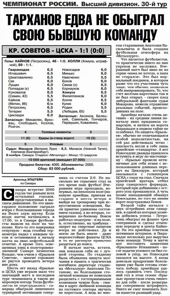 1999-11-08.KrylijaSovetov-CSKA